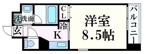 新神戸駅 徒歩5分 4階の物件間取画像